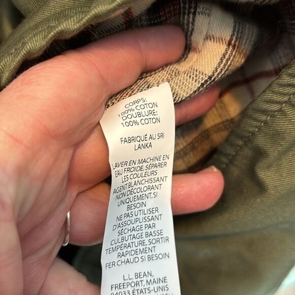 L.L. Bean men’s signature lined canvas shirt jacket medium tall nwot - Picture 5 of 7